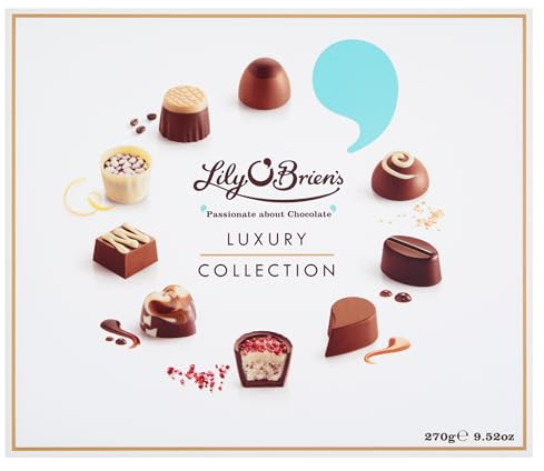 Lily O'Brien's Luxury Collection Chocolates 270g – Assorted Milk, Dark & White Chocolate Gift Box
