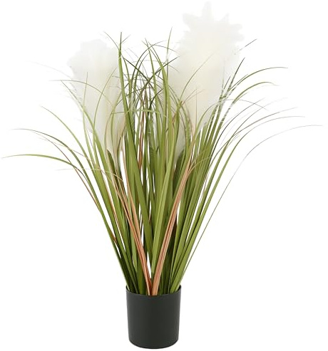 MichaelNoll Kunstgras, künstliches Gras, Dekogras, Kunstpflanze, Zimmerpflanze, Grünpflanze, künstliche Pflanze, Deko, im schwarzen Topf, sehr realistisch, Grün (60 cm - Artikeln. MN-KP-2229)