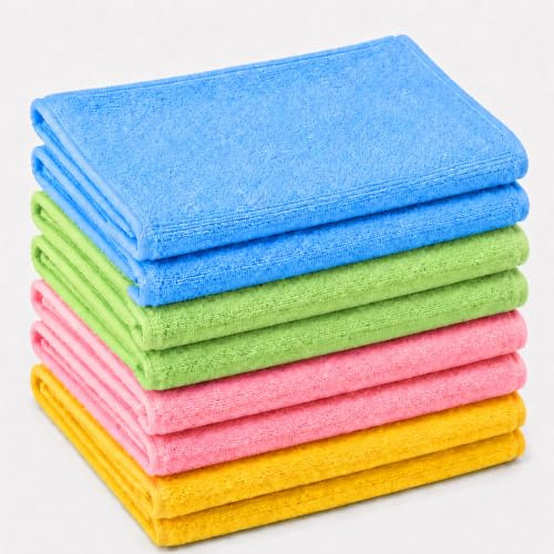 BADfabrik24 Stretch Light Mikrofasertuch 280 g/m² waschbar bis 95 °C (8 Stück)