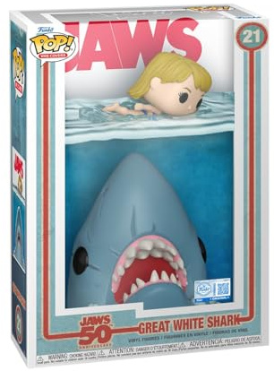 Funko Pop! Comic Cover: Jaws - Shark- Figura de Vinilo Coleccionable - Idea de Regalo - Mercancia Oficial - Juguetes para Niños y Adultos - Movies Fans - Muñeco para Coleccionistas