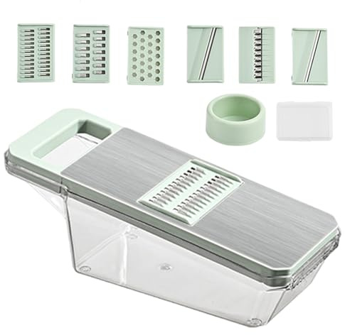 Vehículo de queso con contenedor, picadora de verduras con recipiente, cortador de verduras de cocina, cortador de verduras de cocina, cortador de alimentos multifuncional manual reutilizable para