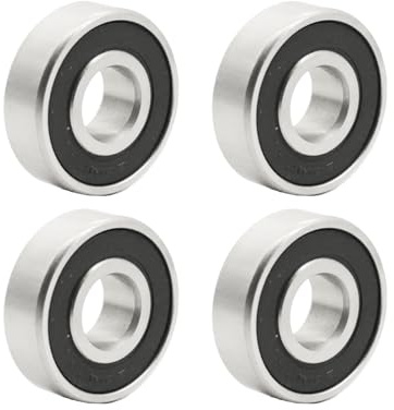 Flewdart 4pcs Kugellager 6201-2rs, rillenkugellager 12 x 32 x10mm 6201 2rs doppelte Schutzchromlegierung für DIY, Drehbänke, Motoren, 3D-Drucker, Fräsmaschinen (6201-2RS 4ps)