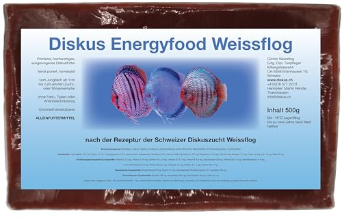 Energyfood Weissflog Diskusfutter Sparpaket 10x 500g Frostfutter (10x Classic)