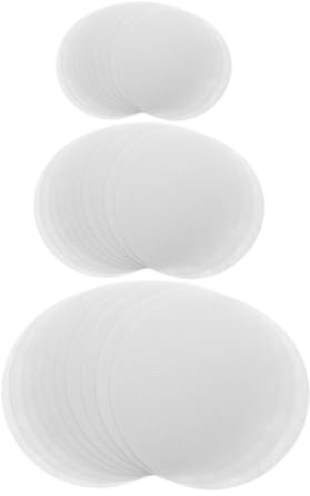 BIUDECO 120 Piezas agarradera de Fieltro separadores de Fieltro Alfombra de Soporte Montañas de Cocina Estera de la Taza Alfombra Caliente sintió Blanco