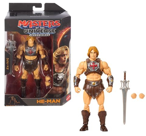 Masters of the Universe Chronicles - He-Man, action figure dell'eroe più potente dell'universo dal film del 2026 in scala 1:12, ispirato a Nicholas Galitzine, 6+ anni, JKJ26