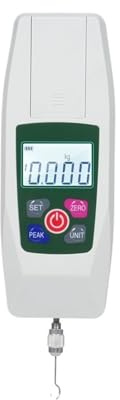 Dinamometro digitale e misuratore di trazione Dinamometro digitale Gge 500N/50kg/110lb/1800oz e misuratore di trazione Mini dinamometro con 4 unità di misura Strumenti Carico di compressione Forza T
