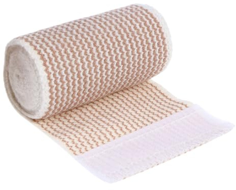 Wiederverwendbares Selbstklebendes Sport Schutztape, Hoch Elastisch | Baumwolle mit Spandex, Beige, für Outdoor Sportarten, Schützend und Fixierend