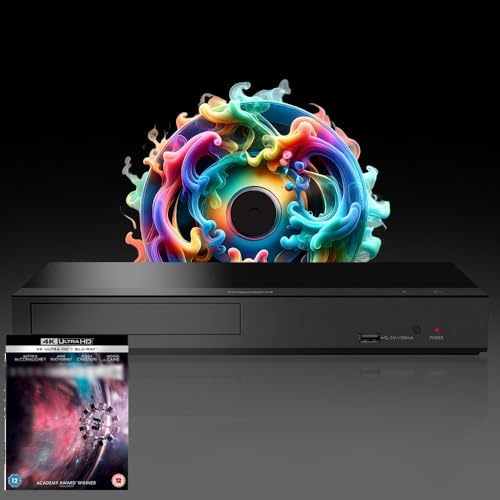 MULTIREGION Blu-ray Player Compatible with Panasonic DP-UB450 MultiRegion Blu-ray Region A, B & C - DVD Regions 1-8 - Bundle Including Inter. 4K UHD Disc