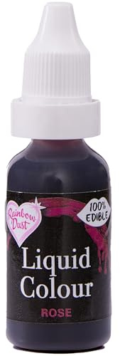 Rainbow Dust Liquid Color Rose 16 ml – flüssige Airbrush-Farbe und Lebensmittelfarbe