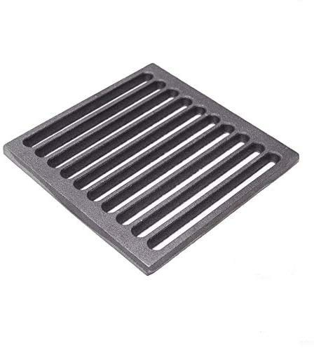 Grillrost aus Gusseisen für Kaminofen Grillofen Ascheschale (20 x 20 x 1 cm)