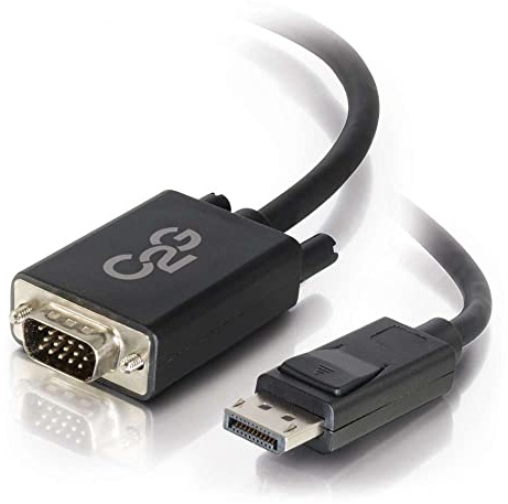 C2G Cable Adaptador Activo DisplayPort™ Macho a VGA Macho, 15 pies (4,5 m) - Negro (Compatible con TAA)
