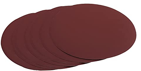 Utoolmart Disc Sandpaper with Adhesive Back 10inch 250mm Aluminium Oxide Sanding Disc Sander Paper 600Grit for Metalworking Tools 10pcs