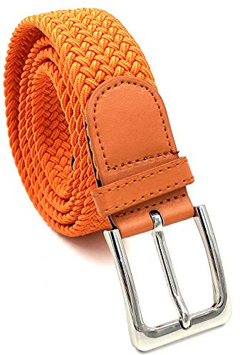 LisaModa Unisex Stretch Flechtgürtel für Damen und Herren in vielen Farben | Stufenlos verstellbarer Webgürtel aus flexiblem Textilgewebe – bequemer, dehnbarer Stoffgürtel für Freizeit & Alltag