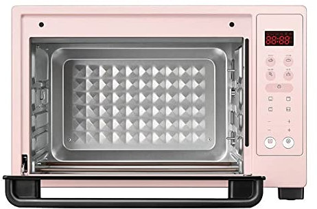 Forno a Convezione 35L, Forno Elettrico Orizzontale Integrato per Cottura a Vapore, Pulsante Intelligente Forno Piccolo per Pane Automatico Domestico, Vassoio per Briciole Rimovibile, Cottura, Risca