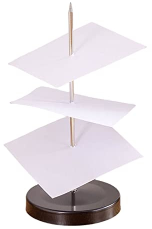Memo Halfter Spike, Stange Papierhalter Spike, Quittungsgabel, Bonspießer Zettelhalter Papier Spike Halter für Restaurants Büro Küche Hotel Schreibtisch