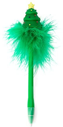 Legami - Penna a Sfera con Albero di Natale luminoso, Inchiostro Blu, Punta da 0,7 mm, 3,5x20 cm, per Bambini e Adulti, Tema Xmas Tree