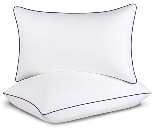 Opposy Bed Pillows for Sleeping Queen Size Set of 2- Cooling Pillows, Luxury Hotel Quality (Queen，White Pack of 2
