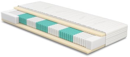 Meisterschlaf Matratze 135x200 cm - SERA H5 - Tencel - Orthopädische 7-Zonen - Höhe 22 cm - Ideal für Allergiker & Schwitzer - Tonnentaschen - Taschenfederkernmatratze 135x200