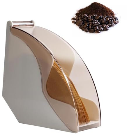 Kaffeefilterhalter Mit Staubdichter Acryl Abdeckung, Multifunktionaler Kaffeefilterbehälter Mit Deckel, Aufbewahrung Von Kegelkaffeefiltern, Transparente, Langlebige Acryl-Kaffeefilte