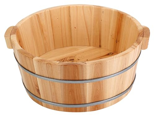 Bol à Pied, Bol de Bain à Pied Bol pédicure en Bois Spa Massage Baignoire de peille