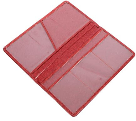 Holibanna Car Insurance Holder Registration Plate Case Leather Document Wallet Stylish Pu Leather Compact Multi-Card Slot Organizer