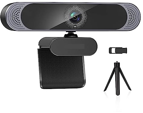 EBAYTV Webcam, 4K 1080P FHD Webcam USB Auto Focus Web Camera PC Computer WebCamera for trasmissione in diretta Videochiamate Lavoro in conferenza(4K)