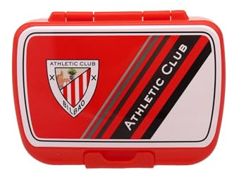 CYPBRANDS Athletic Club,Sandwichera, Lonchera, Tartera, Transportador de alimentos, Color Rojo, Producto Oficial