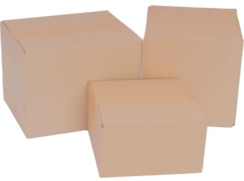 verpacking Faltkartons 150 x 150 x 80 mm Braun KK 05 [Größe und Stückzahl wählbar] 1-wellig kleine Kartons (Außenmaß 155 x 155 x 90 mm) 25 Stück
