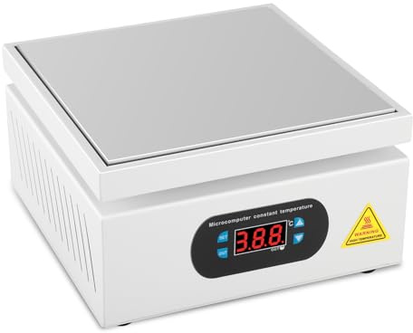 700W Electric Heating Plate Preheating Station,Soldering Hot Plate,200X200mm Electronic Hot Plate Preheating Station for Phone Screen Repair Component Heating 0-400℃ Adjustable (UK Plug)