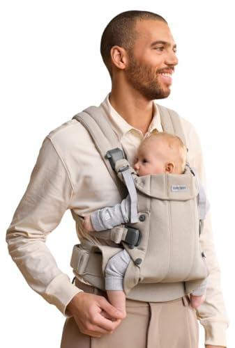 BabyBjörn Babytrage Harmony, Gewebt Melange, Hellbeige