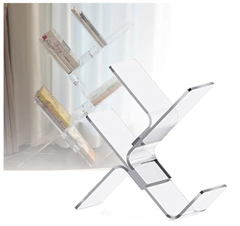 Libreria Ad Albero, Scaffale Portaoggetti For Esposizione Di Libri A Forma Di Albero Da Scrivania, Scaffale A 3/4/5/6 Livelli For Soggiorno, Camera Da Letto, Ufficio (include Solo Libreria)(3 Tier-62x
