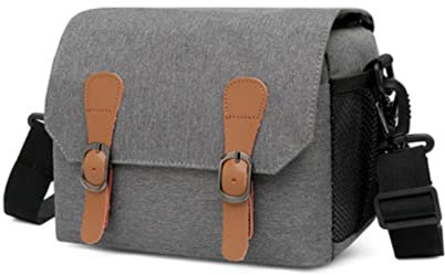 AFGRAPHIC Bolsa de mano retro para cámara Nikon Z6III sin espejo, color gris oscuro, antirrobo, con correa, gris oscuro, One Size