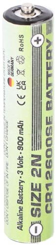 Batterie de rechange compatible avec Sanyo CR12600SE Size 2N, FDK CR12600SE 3 V 900 mAh alcaline