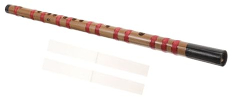 Supvox Drönflöte aus Bambus Lange Flöte Leicht und Tragbar Einfach zu Spielen Traditionelles Musikinstrument für Anfänger