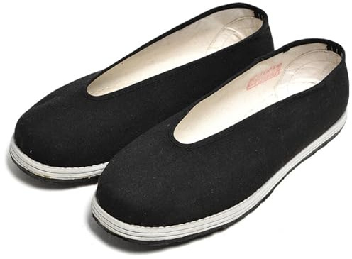 KANLVU Tai Chi Zapatos para Hombres Y Mujeres Boca Redonda Kung Fu Zapatos De Artes Marciales Diseño Flexible, Zapatillas De Gimnasia para Wushu, Karate(40 EU)