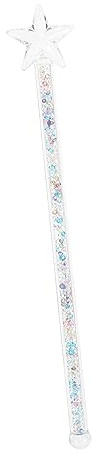 FUNNETOYU Star Shaped Glass Cocktail Mixing Rod, Martini Sticks, Reusable Wine Stirrer with Smooth Polished Surface, Easy Clean for Bar, Dessert and Afternoon Tea | Simple Elegant Design, for Home Daily Use, Smooth Surface, Bar Tool for Drinks