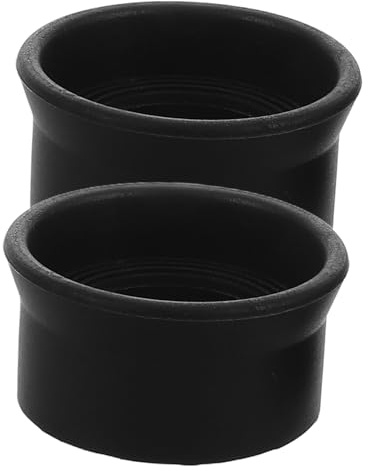 UTHCLO Coprioculari in Gomma Neri 2 Pezzi per Microscopi Stereo e Binocoli, Protezione Occhi Design Antiriflesso, Diametro Esterno 31-33mm, Accessorio Sostitutivo