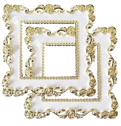 2PCS Light Switch Cover Frames,3.38IN Light Switch Surround | Self-Adhesive Switch Surround Wall Plates for Standard UK Size, Wall Socket Protector for Home & Office Decor