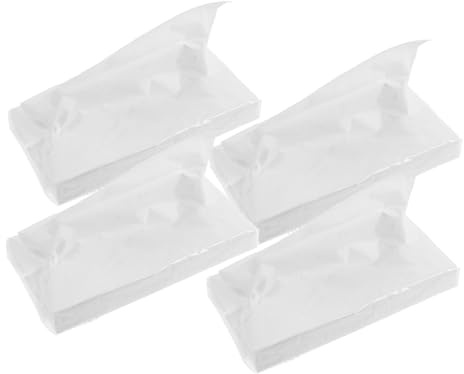 Gogogmee 4er Packung Pack Auto Taschentücher Dreilagig Parfümfrei Weiche Gesichtsservietten Nachfüllpack Kompakt Für Kfz Reise Visier