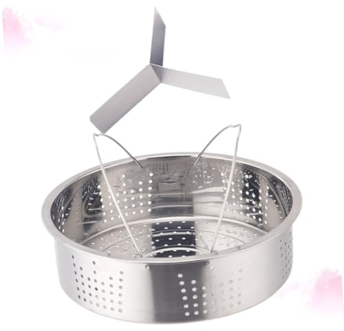 Alipis Vaporera De Acero Inoxidable 21,1 Cm Doble Asa Separador 304 Sanitaria Para Cocina Eléctrica Rejilla De Vapor Multiusos Utensilio De Cocina