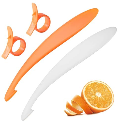 4 Stück Orangenschäler-Orangenschälwerkzeug,Effektiver Zitrusschäler,Kunststoffschäler, Obst-Gadget, Orange Peeler Praktisches Schäler Werkzeug für Küche und Alltag