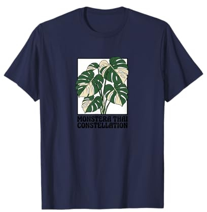 Monstera Thai Constellation Botanical Leaf Art T-Shirt
