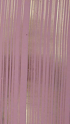 Wachsverzierfolien gestreift Anzahl 1 Stück, Größe 225 x 90 mm, Farbe rosa/gold