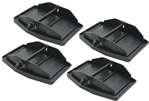 4 XL Stützplatten Stützfußplatten Kurbelstützen Wohnwagen Wohnmobil Anhänger Caravan