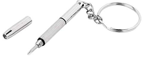 3 in 1 Mini Eyeglass Screwdriver Multi Portable Metal Eyeglasses Frame Sunglass Repair Kit Tool with Keychain