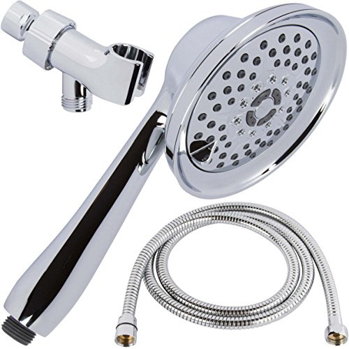 Aqua Elegante Duschkopf - Massage & Mist Handbrause Kit, Chrom & California zertifiziert, 3 einzigartige Einstellungen, Selbstreinigende Düsen, BPA-frei, 1,8 GPM, einstellbarer Regenstrahl