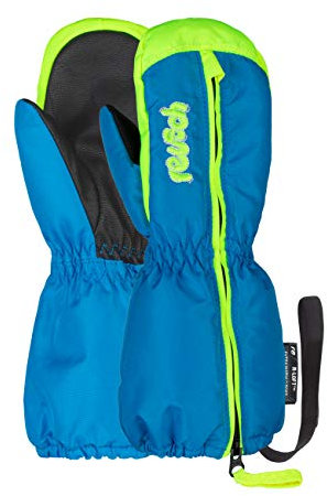 Reusch Tom Mitten extra warme, Winddichte und atmungsaktive Fäustlinge Fausthandschuhe Winterhandschuhe für Babys Kleinkinder Mädchen und Jungen mit einem Reißverschluss für einen einfachen Einstieg