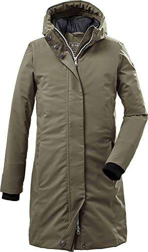 Killtec Girl's Parka/parka funcional con capucha KOW 37 GRLS CT, oliváceo, 140, 37870-000