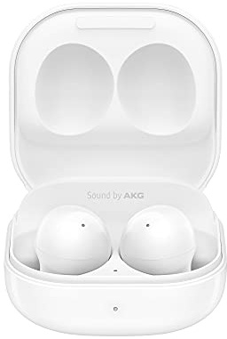 Samsung Galaxy Buds2 Cuffie Bluetooth, True Wireless, Cancellazione attiva rumori, Custodia di Ricarica, Audio bilanciato, IPx2, Ergonomici, Bianco, 2021 [Versione Italiana]
