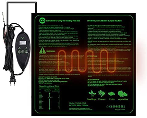 FASSME Tappetino riscaldante per Serra, Tappetino riscaldante per impianto termostatico Durevole, Tappetini Termici Impermeabili per Serra per germinazione, fermentazione e Anfibi di rettili